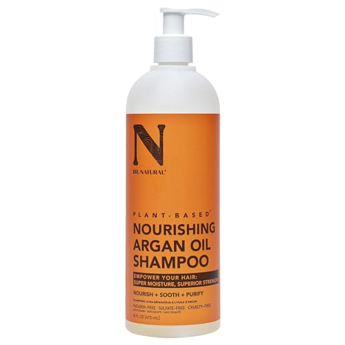 Dr. Natural Argan Oil Shampoo, 16 Oz - Hydrating Shampoo For Dry Hair - Promotes Hair Growth, Prevents Breakage And Scalp Health