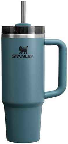 Stanley Quencher H2.0 FlowState Stainless Steel Vacuum Insulated Tumbler with Lid and Straw for Water, Iced Tea or Coffee, Smoothie and More, Blue Spruce, 30oz