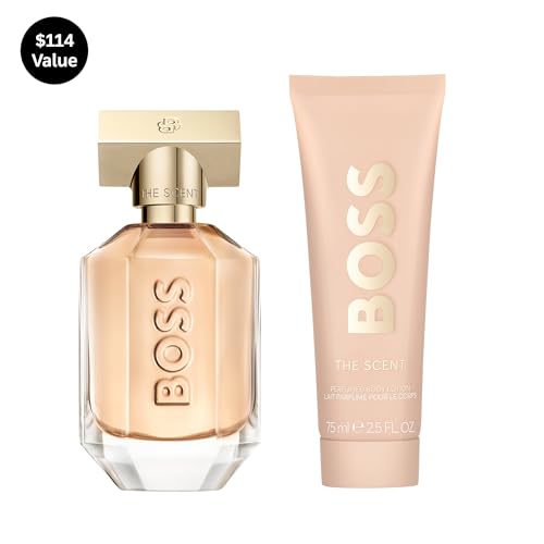 Hugo Boss The Scent Eau de Parfum – Ambery Women's Perfume – With Notes of Honeyed Peach, Freesia Bloom, Osmanthus Flower & Roasted Cocoa – Long Lasting Fragrance