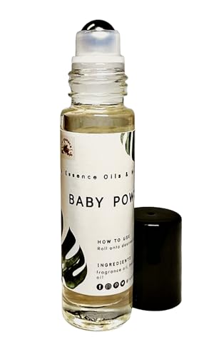 Baby Powder Perfume Oil - Clean Scent, Alcohol Free, Roll-On Application, 10ml.