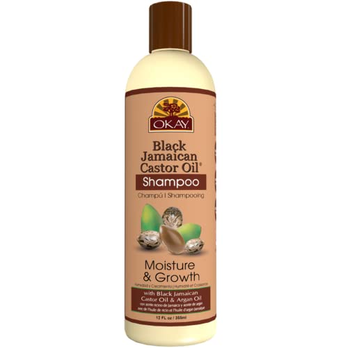 Okay Black Jamaican Castor Oil Moisture Growth Shampoo 12Oz / 355Ml