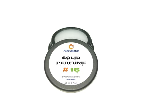 Solid Perfume #16 Inspired by Cinnabar Women's Portable Non-Spill Fragrance Concentrated Long Lasting 7gm / 0.25 oz