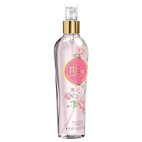 Maja Love Rose Perfumed Body Mist, Delicately Scented to refresh your Body with Flowers Essential Oils 8.1 Fl Oz, Spray Bottle