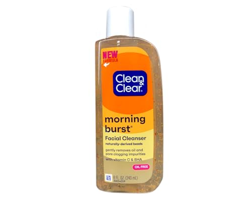 Clean & Clear Morning Burst Facial Cleanser With Bursting Beads, 8 Ounce