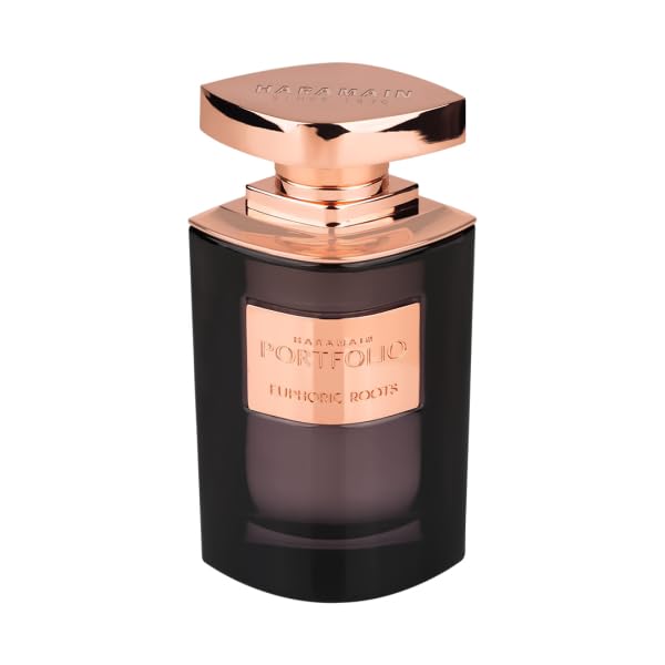 Al Haramain Portfolio Euphoric Roots - Arabian Perfume for Women - Floral Fruity Fragrance with Rose, Jasmine, Citrus, Amber, Musk - Arabic Long Lasting Scent - Eau de Parfum - 2.5 oz EDP Spray