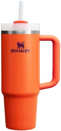 Stanley Quencher H2.0 FlowState Stainless Steel Vacuum Insulated Tumbler with Lid and Straw for Water, Iced Tea or Coffee, Smoothie and More, Tigerlily Plum, 30oz
