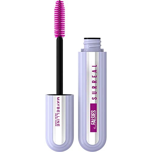 Maybelline The Falsies Surreal Extensions Washable Mascara, Volumizing, Lengthening Mascara Make Up, Very Black, 1 Count