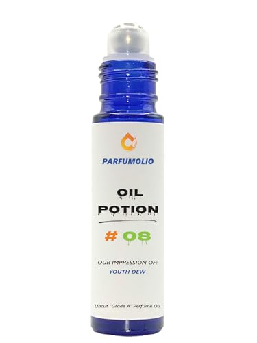 Oil Potion # 08 Inspired by Youth Dew Women's Uncut Grade A Fragrance Body Oil Dupe Concentrated Long Lasting Roll-On 10ml / 0.33 oz