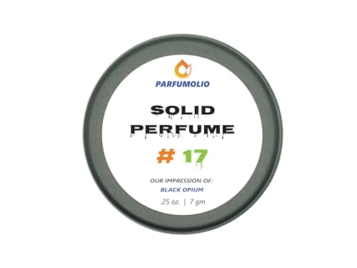 Solid Perfume #17 Inspired by Black Opium Women's Portable Non-Spill Fragrance Concentrated Long Lasting 7gm / 0.25 oz