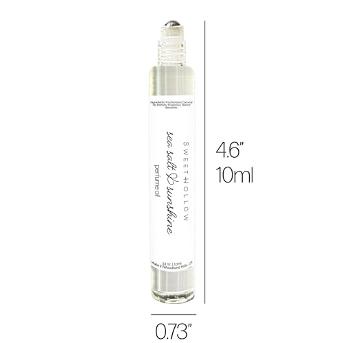 SweetHollow Pink Prosecco Perfume Oil, Made with Coconut Oil, Infused with Essential Oils, Long Lasting, Highly Fragrant, Blush Rose Champagne Wine Scent