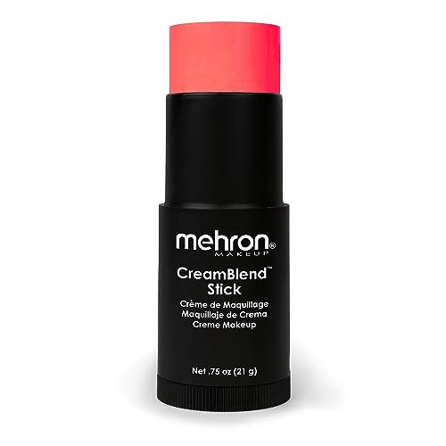 Mehron Makeup CreamBlend Stick | Face Paint, Body Paint, & Foundation Cream Makeup | Perfect for Halloween (.75 oz) (ORANGE)