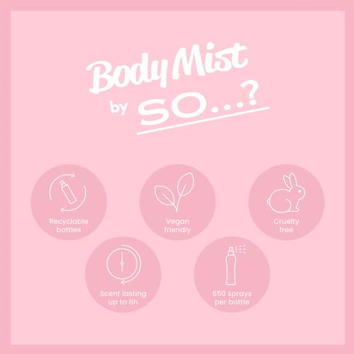 So…? Body Mist Set - Body Spray for Women - Cruelty Free, Vegan Perfumes for Women - 650 to 1000 Sprays - Travel Size Gift Set - 4 pcs