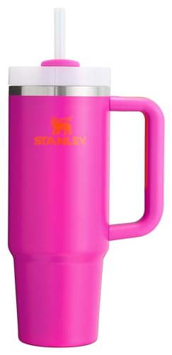 Stanley Quencher H2.0 FlowState Stainless Steel Vacuum Insulated Tumbler with Lid and Straw for Water, Iced Tea or Coffee, Smoothie and More, Vivid Violet, 30 oz