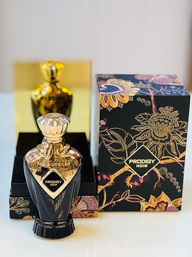 Paris Corner Prodigy Noir EDP Perfume 3.4 Fl Oz for Unisex | Luxurious and Mysterious Perfume for Women & Men | Featuring Bergamot, Warm Spices