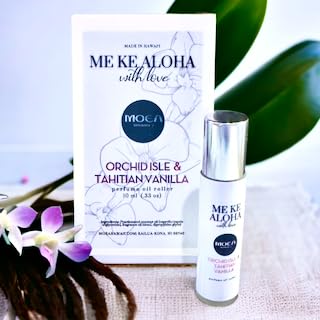 MOEA- Hawaiian Perfume Oil Roller - Tahitian Vanilla & Orchid Scent - On-the-go- Natural- Made in Hawaii - Gifts for Her- 9.5 ml