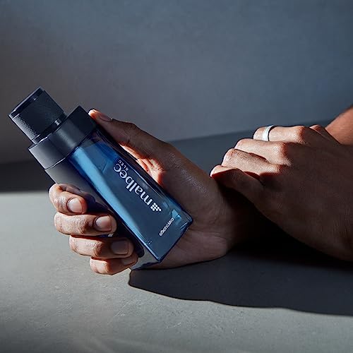 Malbec Blue Eau de Toilette By O Boticário, Cologne For Men Long Lasting Men's Fragrance, French Oak Barrel-Aged Red Wine & Woody Fougére Scent, 3.4 Ounce