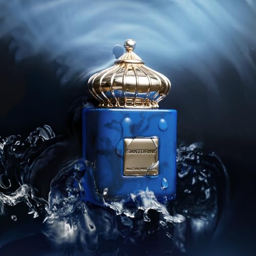 Santorini for Unisex - Arabian Perfume for Women & Men - Long Lasting Spicy Woody Fragrance with Citrus, Floral, Musk, Fresh, Moss Notes - Arabic Cologne - Travel Size - 3.4 oz EDP Spray