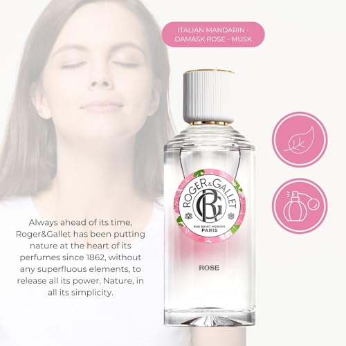 ROGER & GALLET | Fragrant Water Body Spray for Women | Rose 1 Oz.