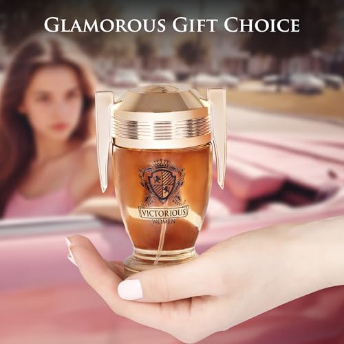 Victorious Eau De Parfum for Women Filled with Sweet Floral, Tropical Fruit, Powdery Gourmand Tone & Creamy, Fluffy Note - Base of Vanilla, Sensual Musk & Earthy Sandalwood Elegant 100ml Bottle