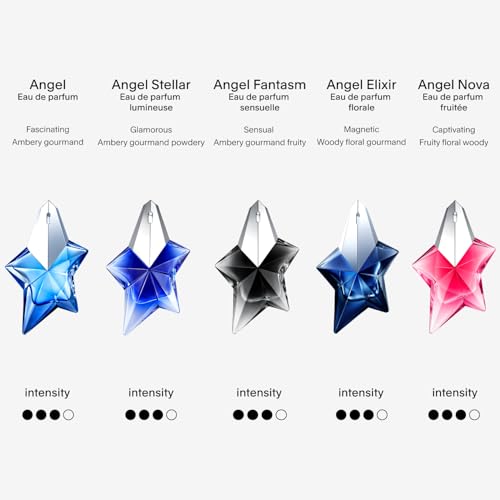 Mugler - Angel Stellar - Eau de Parfum Refill - Womens Perfume - Ambery Gourmand - With Pistachio, Vanilla & Woody Accord - 3.4 Fl Oz