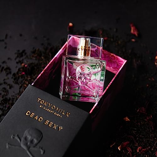 TOKYOMILK Dead Sexy Embossed Eau de Parfum, 3.4 fl. oz, 100 ml, Deep Vanilla Perfume with Exotic Wood, White Orchid & Ebony, Romantic & Ethereal, Women’s Luxurry Fragrance Spray
