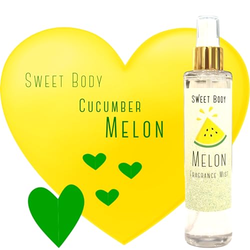 Cucumber Melon Soft & Fresh Women’s Body Mist, Fine Fragranced Body Perfume Misting Spray, Sensual light scent Fragrance, Hair & Body Spritz Essential Oils 6oz.