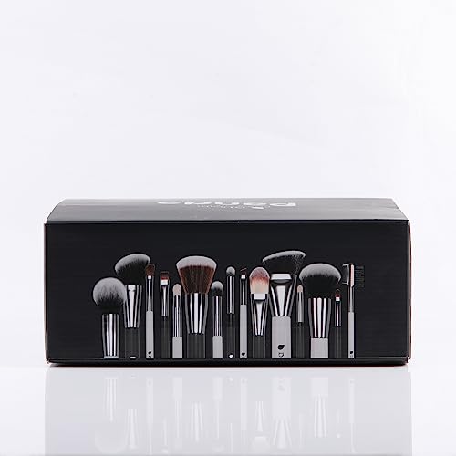 DUcare Professional Makeup Brushes 31Pcs Panda Series Makeup Brush Set Kabuki Foundation Blending Face Powder Blush Concealers Eye Shadows With Leather Case Organizer