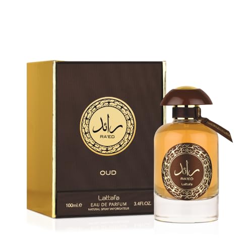 Lattafa Perfumes Ra'ed Oud for Unisex Eau de Parfum Spray, 3.4 Ounce