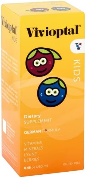 Vivioptal Kids, Liquid Multivitamin & Multiminerals Supplement, Berries, 8.45 Fl Oz