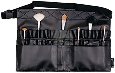 Comicfs Makeup Brush Bag A1 Professional Cosmetic Holder 28 Pockets Organizer Apron with Artist Belt Strap/Belt Light Weight Large (14.76 x 10.83 inch)
