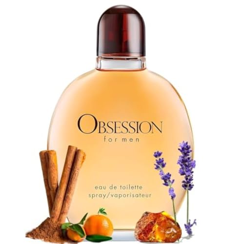 Luxury Brands Cologne for Men Obsession for men Eau de Toilette Spray 4.2 oz 3 Pcs gift set Bundle with Mini Refillable Atomizer Perfume bottle and Hand Cream