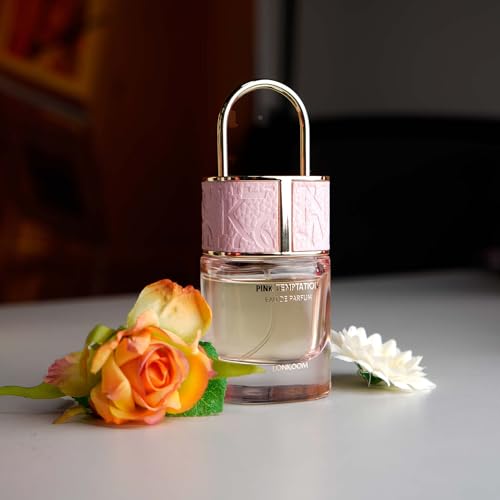 Lock Pink Temptation Perfumes for Women, Floral Woody Eau De Parfum Spray Long-Lasting Fragrance Ladies Perfume 1.7 Fl Oz/50ml, Notes of Bergamot Jasmine Vanilla Cedarwood Musk