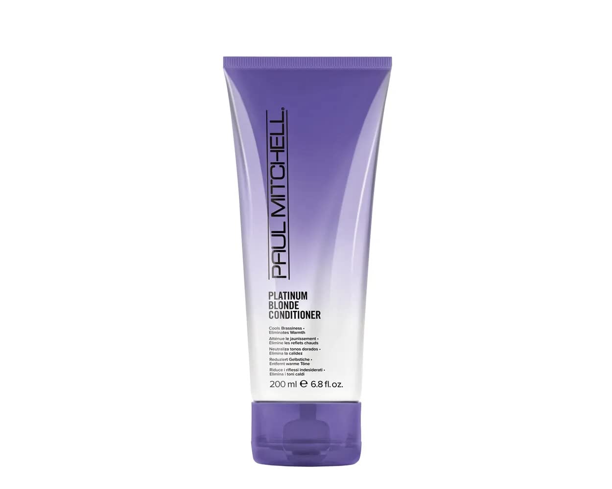 Paul Mitchell Platinum Blonde Purple Conditioner, Cools Brassiness + Eliminates Warmth, For Color-Treated Hair + Naturally Light