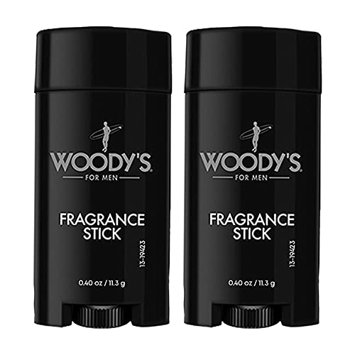 Woody's Fragrance Stick, Solid Perfume for Men, 0.5 Ounce, 2-Pack