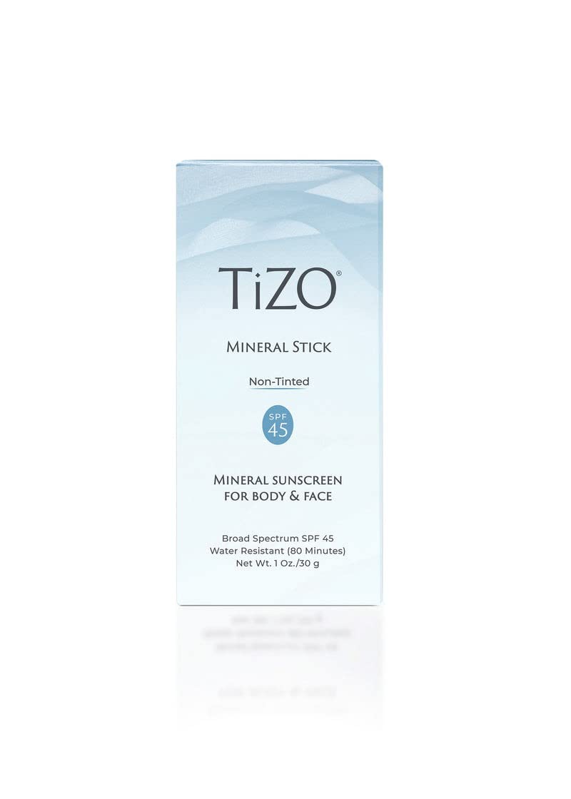 Tizo Mineral Stick Spf 45 | Non-Tinted | Water Resistant (80 Minutes) | Broad Spectrum Sunscreen | Uva/Uvb Protection | For All