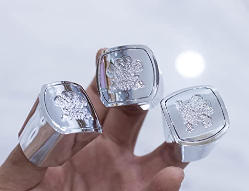 Silver Mountain Water Perfume Bottle Cap. Silver Round Plastic Cap. Generation 3. Fits 30ml, 50ml, 100ml, 120ml bottles.