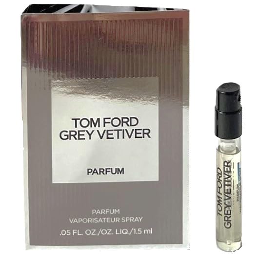 Tom Ford Grey Vetiver Parfum For Men 0.05 Ounce Travel Sample Size Perfume Spray Vial