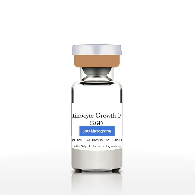 Keratinocyte Growth Factor Powder - KGF Freeze-Dried Powder Cosmetic Grade for Sensitized Skin, 1Milligrams, 900000IU, 96% Purity (500μg)