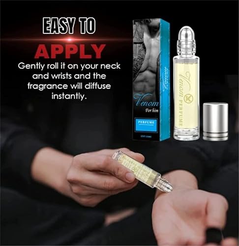 Roll-on Pheremone Perfume, Alpha Cologne Pheromone Based Body Scent, Pheromone Oil For Men To Attract Women, Pharamon Perfume for Man, Pheromone Essential Oil (For Men-2PCS)