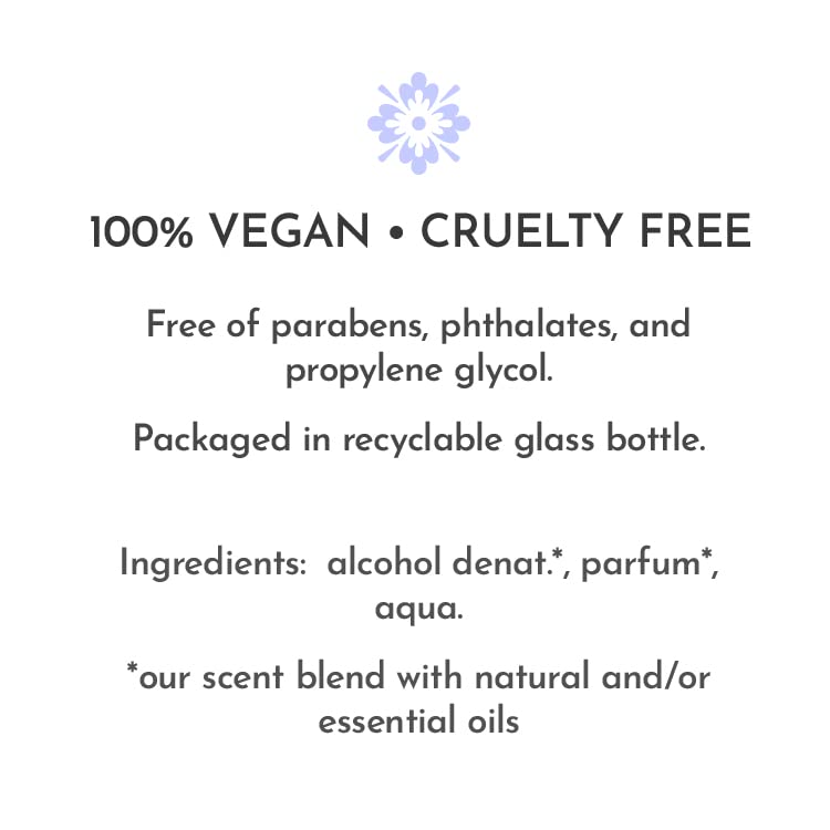 Gardenia Eau de Perfume Spray: Fresh Floral Womens Fragrance | Long-Lasting Clean Vegan Perfume for Women | Cruelty-Free Body Spray | Soft White Gardenia & Notes