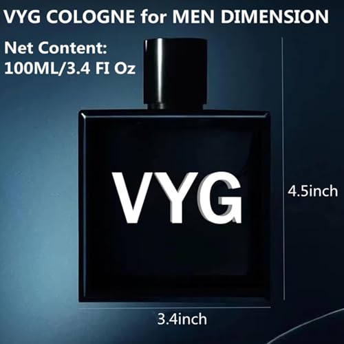 Cologne for Men, Men's Fragrance Cologne- Pheromone-Infused, 3.4Fl.Oz, Long Lasting Fragrance (1 Bottle)