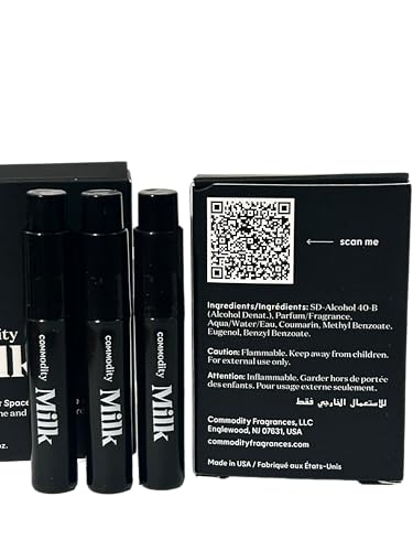 Commodity MILK UNISEX Perfume EDP Vial 2 ml / 0.07 oz - (SET OF 3) 9880