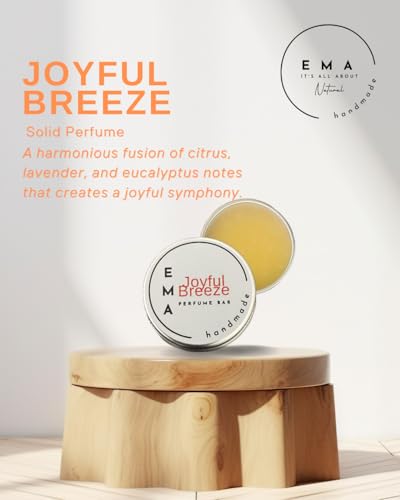 EMA Solid Perfume | Joyful Breeze | Scents of Lavender, Orange and Eucalyptus | Handmade