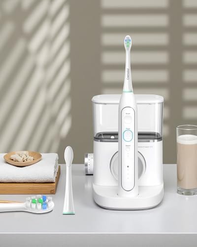 Replacement Heads Compatible with Waterpik Sonic Fusion 2.0, Flossing Brush Head Fit for Waterpik SF-01W SF-02W and 2.0 SF-03 SF-04-8 Pack White