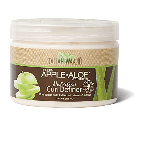 Taliah Waajid Green Apple & Aloe Nutrition Curl Definer | Strengthen & Balance Ph Levels | Curl Enhancing For Wavy, Curly, Coily