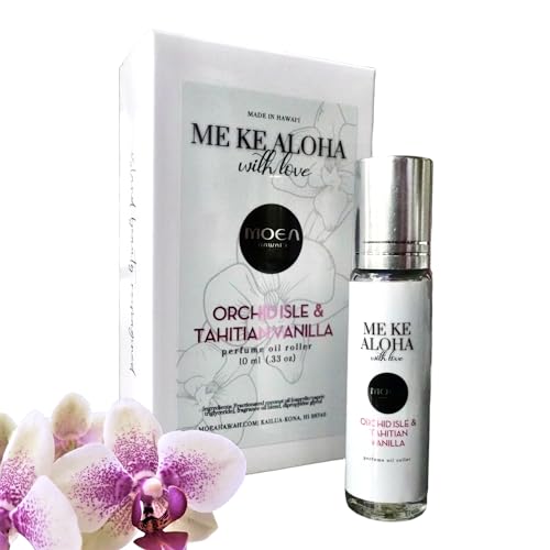 MOEA- Hawaiian Perfume Oil Roller - Tahitian Vanilla & Orchid Scent - On-the-go- Natural- Made in Hawaii - Gifts for Her- 9.5 ml