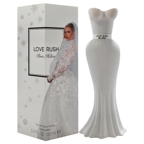 Paris Hilton Love Rush Eau de Parfum Spray Perfume for Women | Floral Fragrance | Notes of Italian Bergamot, Gardenia, Sandalwood and Vanilla | Intimate and Beautiful Long-Lasting Scent | 3.4 Fl Oz