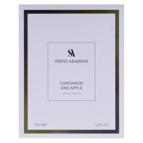 Swiss Arabian Cardamom and Apple - Arabian Perfume for Men - Long-Lasting Cologne for Men - Eau de Parfum - Oriental, Spicy Fragrances - 3.4 oz