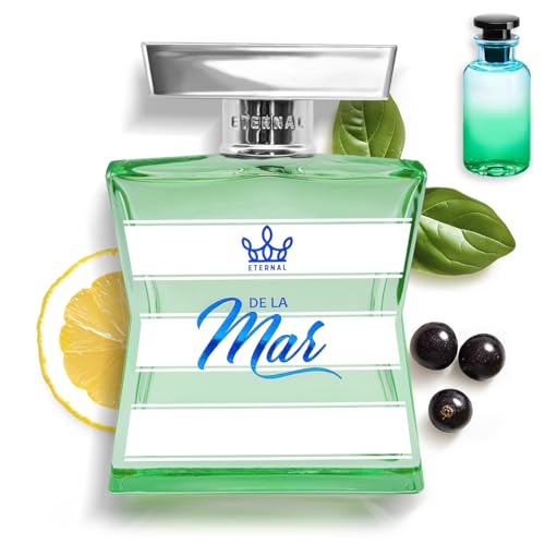 Eternal De La Mar - Inspired by Pacific Chill - 3.4 oz (100ml) - Eau de Parfum - Long-lasting - Vegan - Clean Ingredients - Unisex Perfume for Men & Women - 2000 sprays per bottle