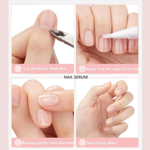 Nail 𝐆𝐫𝐨𝐰𝐭𝐡 Pen, 𝐒𝐭𝐞𝐦 𝐂𝐞𝐥𝐥 Nail 𝐆𝐫𝐨𝐰𝐭𝐡 Pen, Cuticle Oil for Nails - Strengthen Brittle Nails, Promote Fast-growth, Portable Pen for Healthy NailS (3pcs)